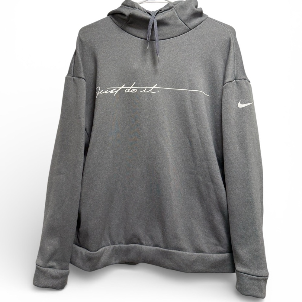 Nike Gray Women's Hoodie with White Logo